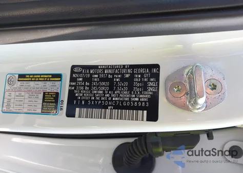 2020 Kia Telluride Sx from USA, damaged, VIN 5XYP5DHC7LG058983